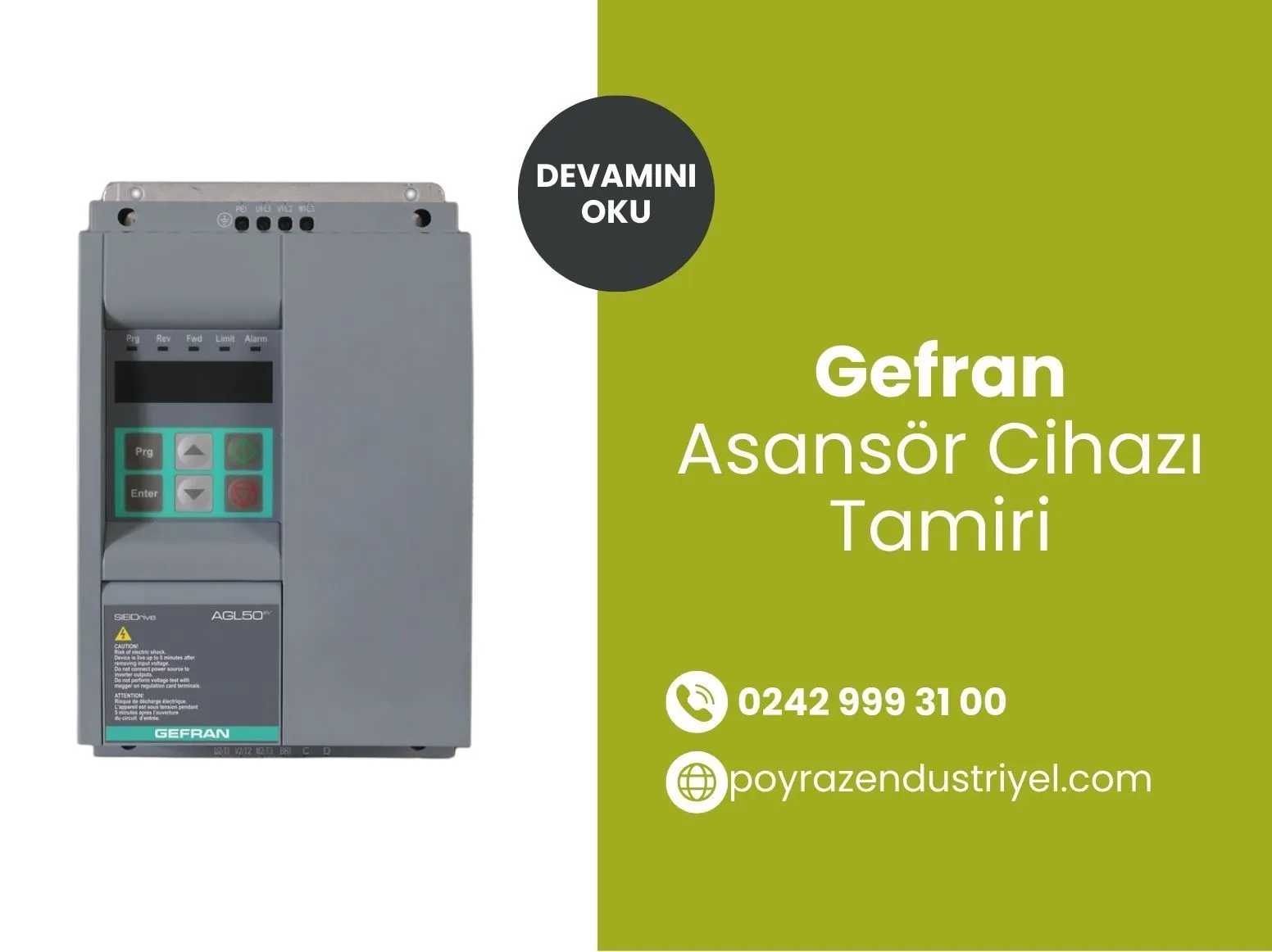 Gefran Asansör Cihazı Tamiri